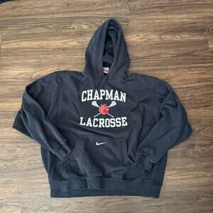 Nike Team Chapman Lacrosse Hoodie Black XXL – College Sports Sweatshirt